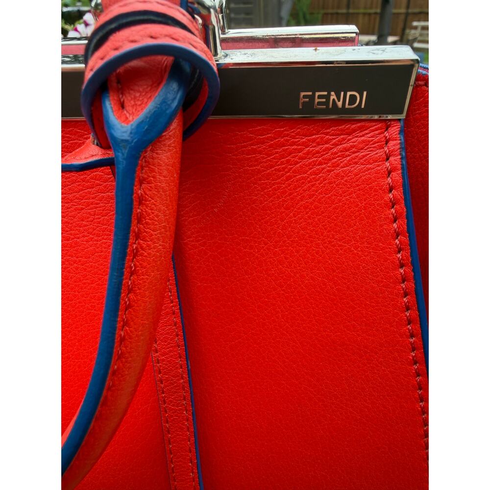Fendi 3 Jours Rare Colorblock Orange/Pink/Blue EUC - Picture 3 of 15